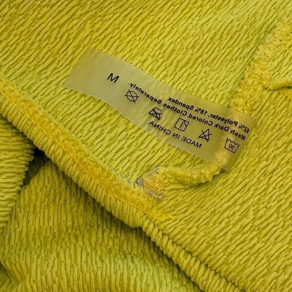 SHEIN GREEN RIBBED BIKINI SET SZ MEDIUM - Picture 5 of 5